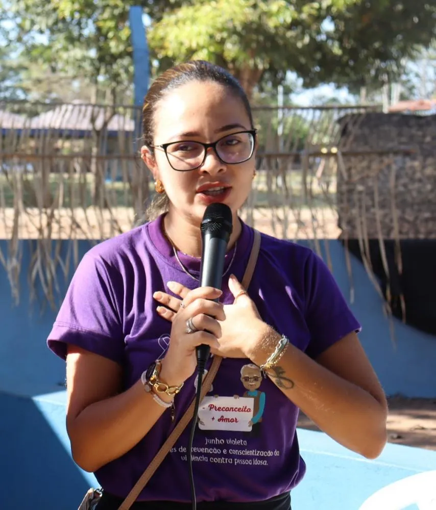 Durante o mês de junho, realizamos várias ações voltadas para a campanha Nacional do junho violeta , que tem o intuito de conscientizar a população sobre a violência contra a pessoa idosa. Nossa última ação realizada hoje , no centro de convivência da pessoa idosa, foi um sucesso. Alcançamos no objetivo de promover uma manhã de auto cuidados com os idosos de Xinguara .